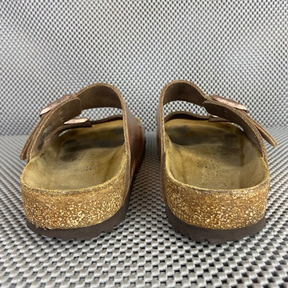 Birkenstock Arizona Sandals 37 L6 M4 Metallic Copper Buckle Made In Germany - Picture 9 of 15